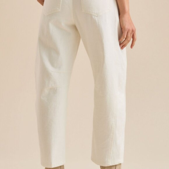 Altar'd State White Barrel Jeans - Picture 2 of 8